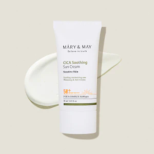 Mary & may Cica Soothing Sun Cream  SPF5+ PA++++ 50ml