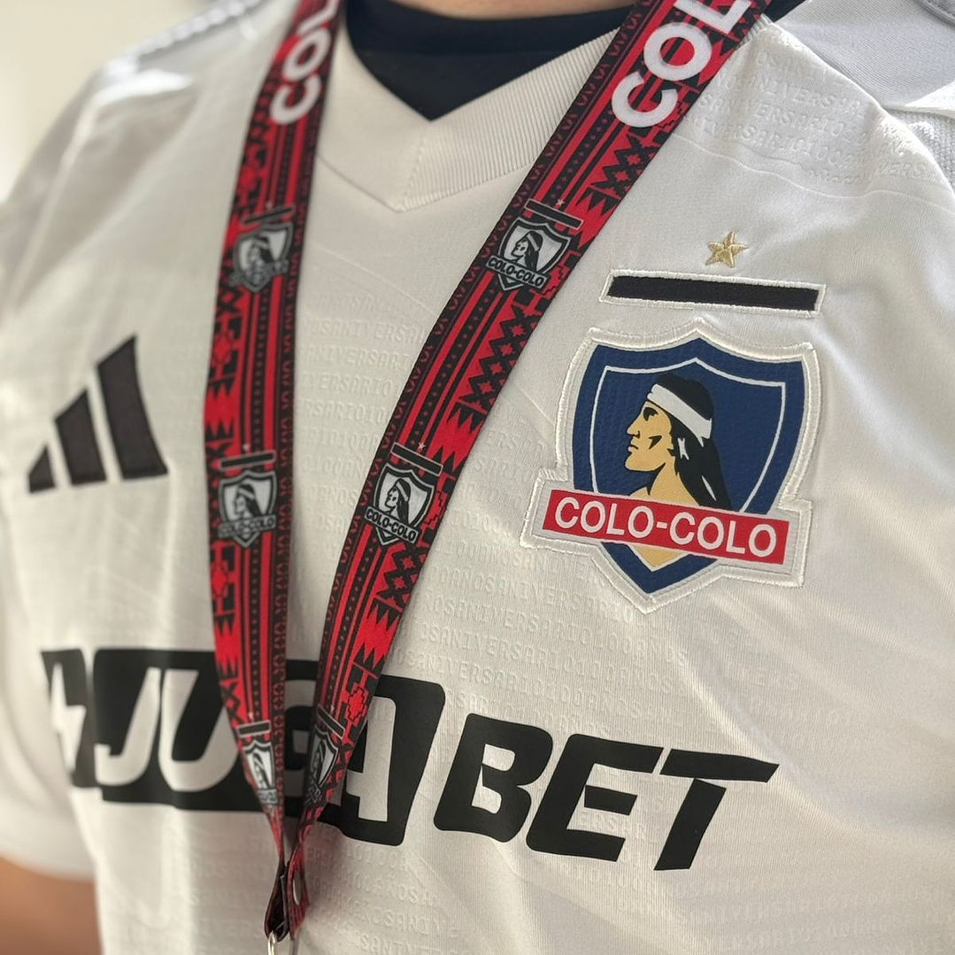 Lanyard Colo Colo Rojo | Accesorio Hincha Fútbol Chileno 1
