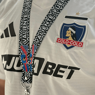 Lanyard Colo Colo Blanco | Accesorio Hincha Fútbol Chileno