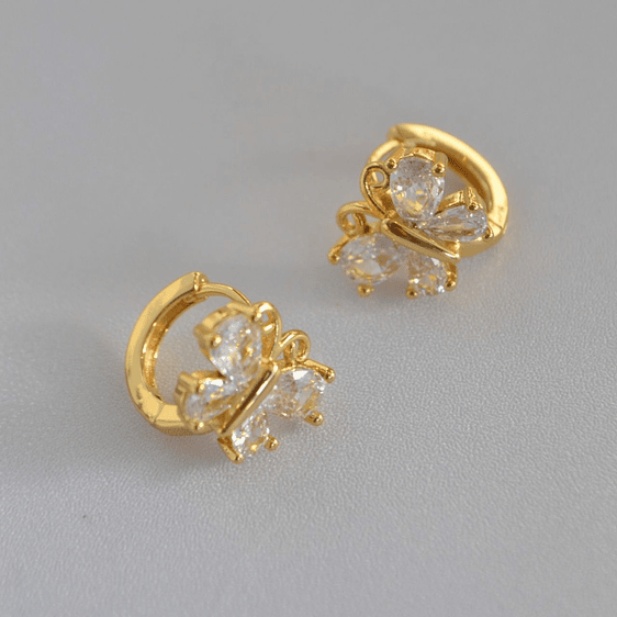 aros mariposa cristal 2