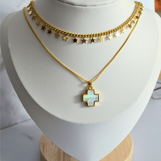 Collar estrellas gold 2