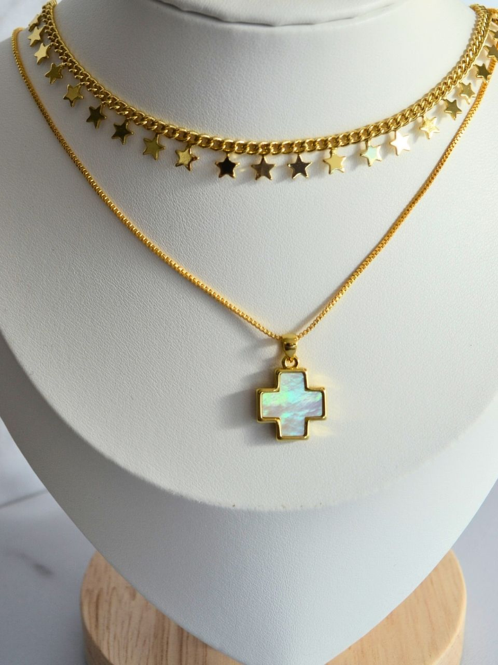 Collar estrellas gold 2