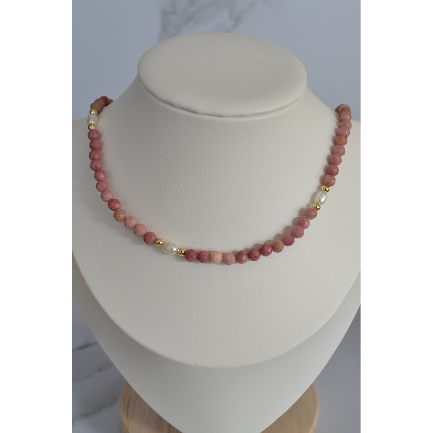 collar Rodonita Perla 1