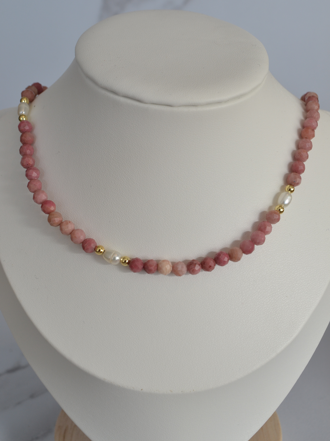 collar Rodonita Perla 1