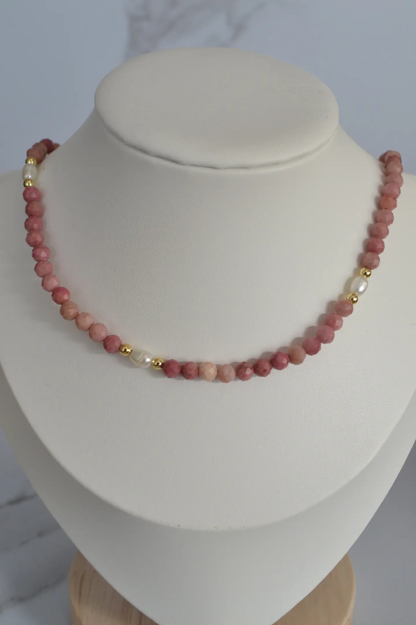 collar Rodonita Perla 1