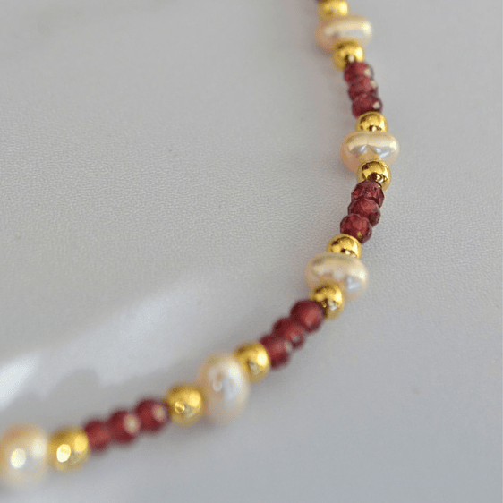 collar Granate Perla 2