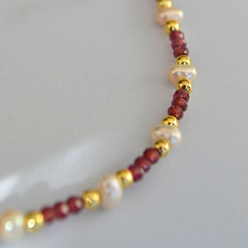 collar Granate Perla 2