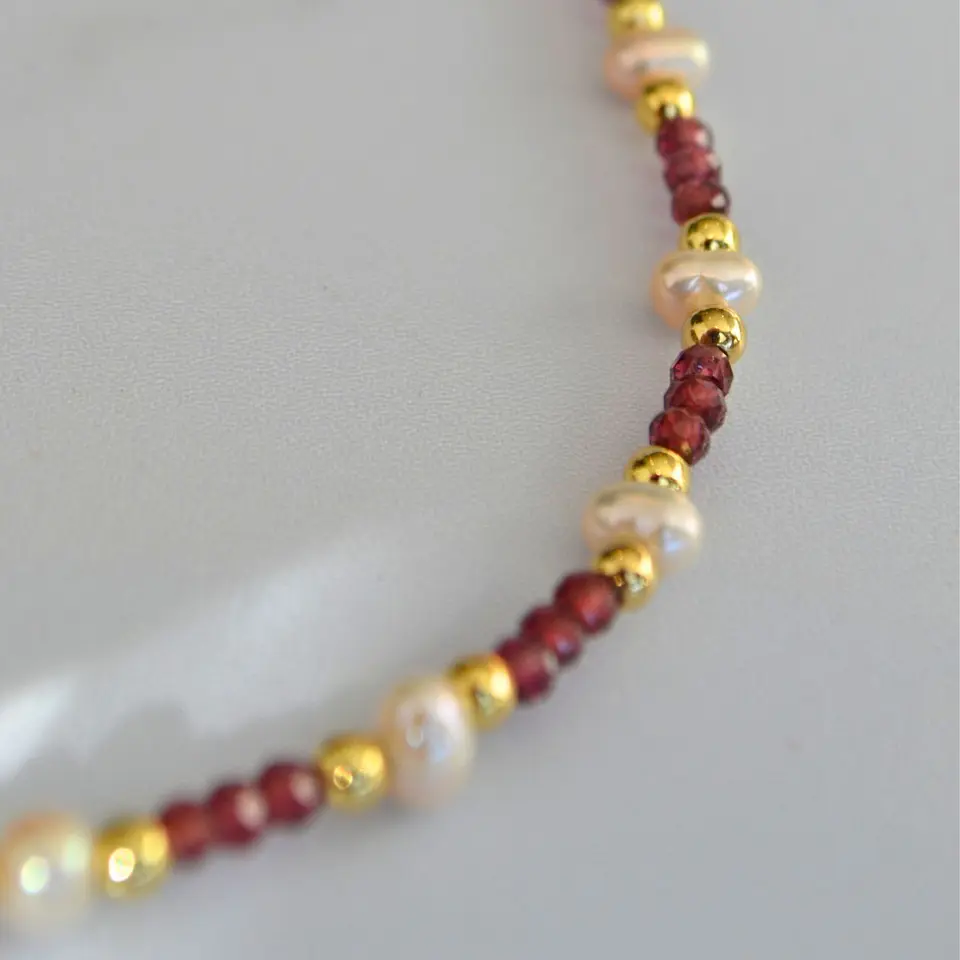 collar Granate Perla 2
