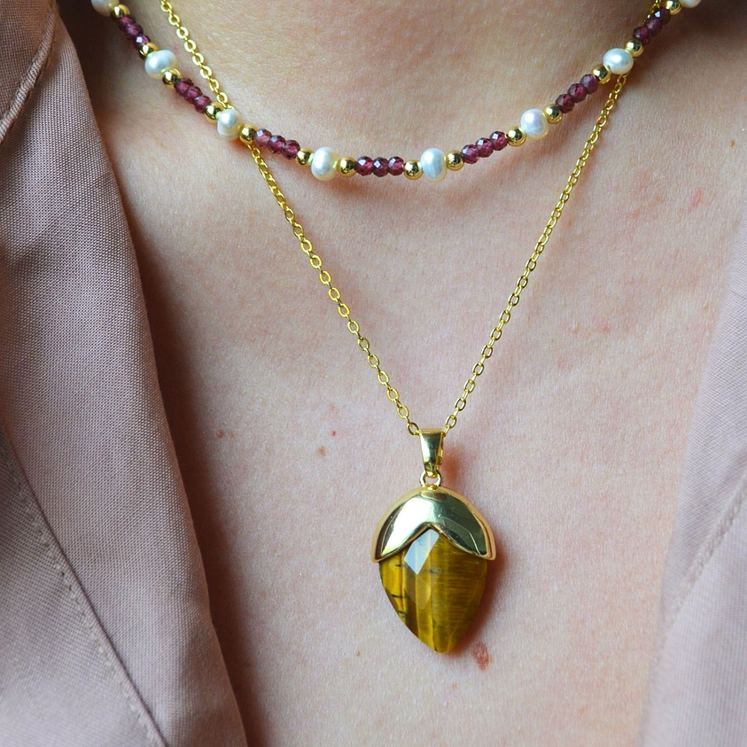 collar Granate Perla 3