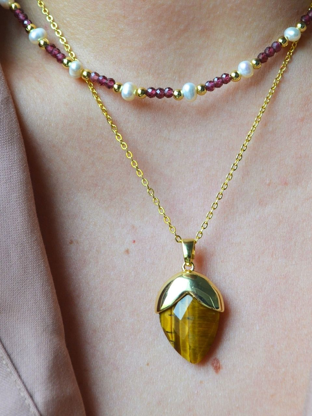 collar Granate Perla 3