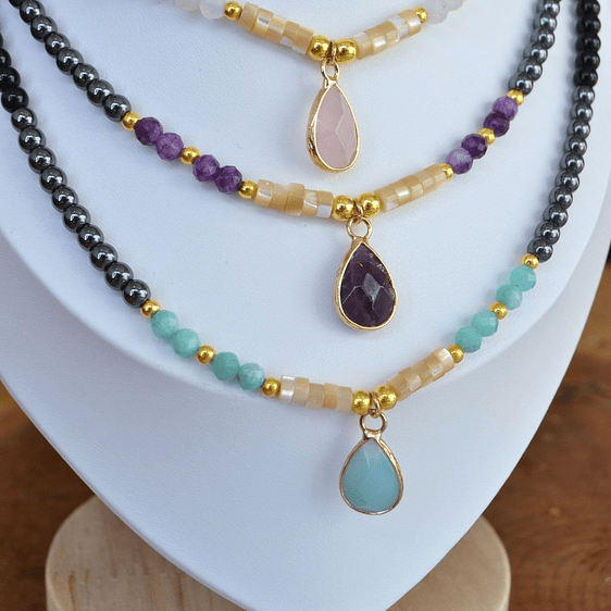 Collar Gota cuarzo 1