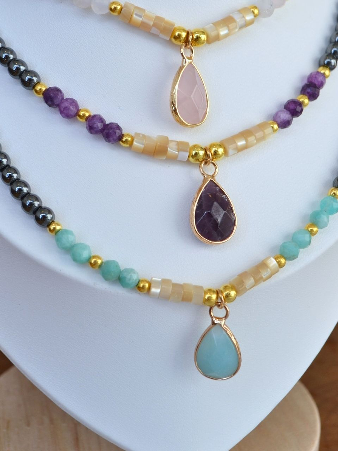 Collar Gota cuarzo 1