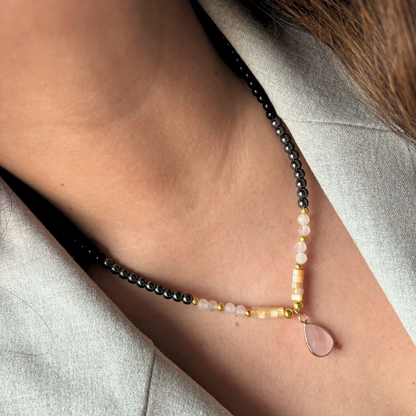 Collar Gota cuarzo 3