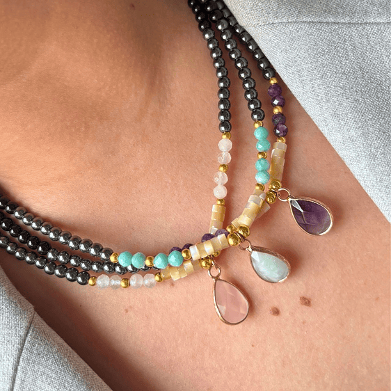 Collar Gota cuarzo 5