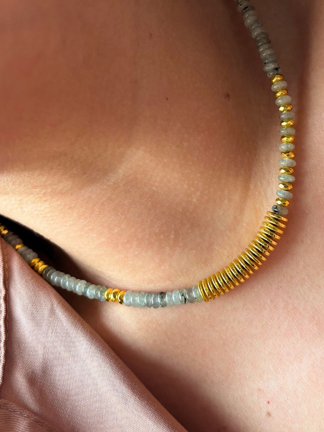 Collar Labradorita Gold 2