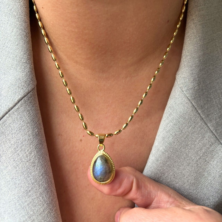 collar Labradorita amuleto 1