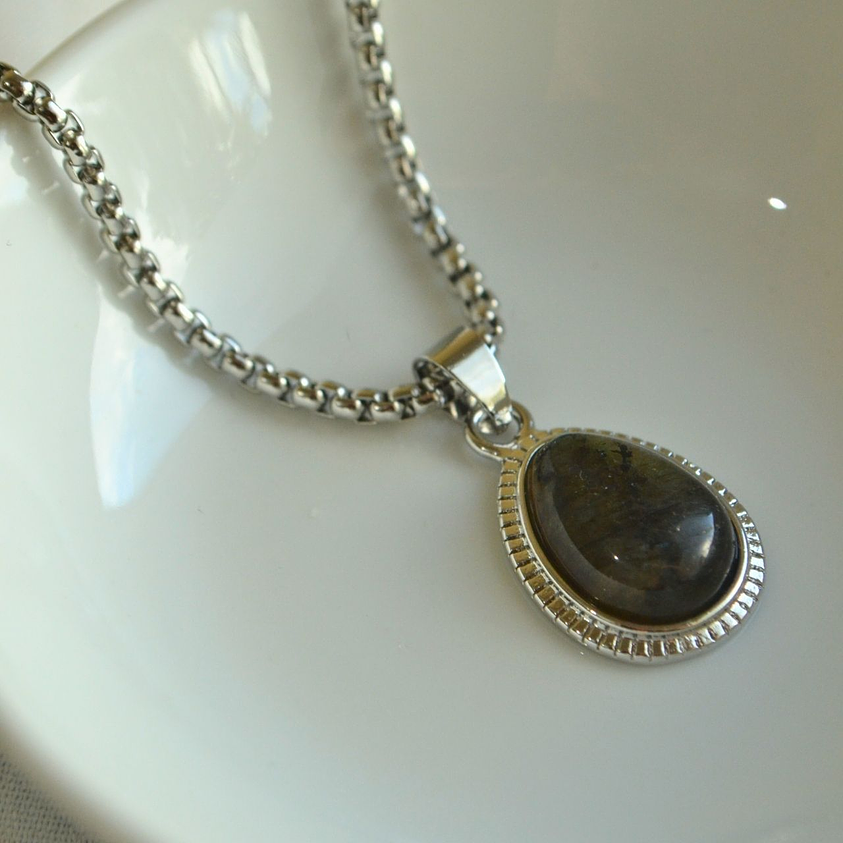 collar Labradorita amuleto 3