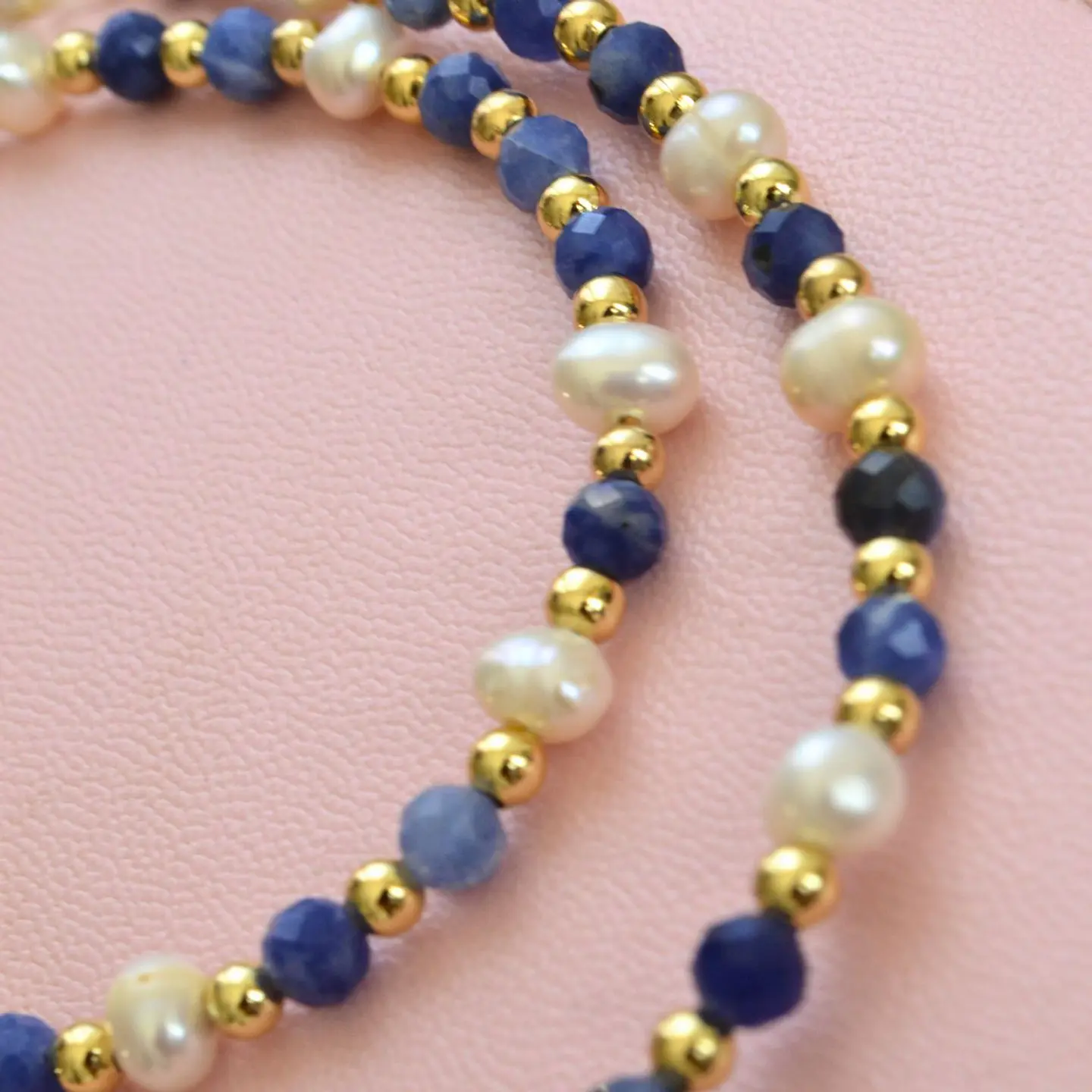 collar Sodalita perla  3