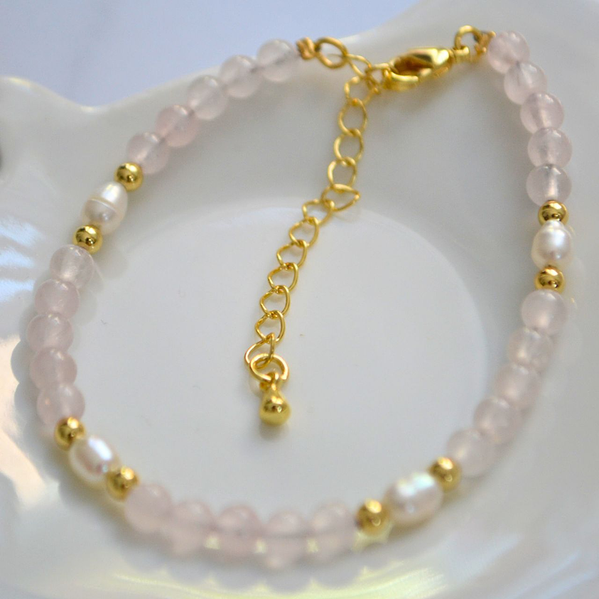 pulsera cuarzo Rosa Perla 1