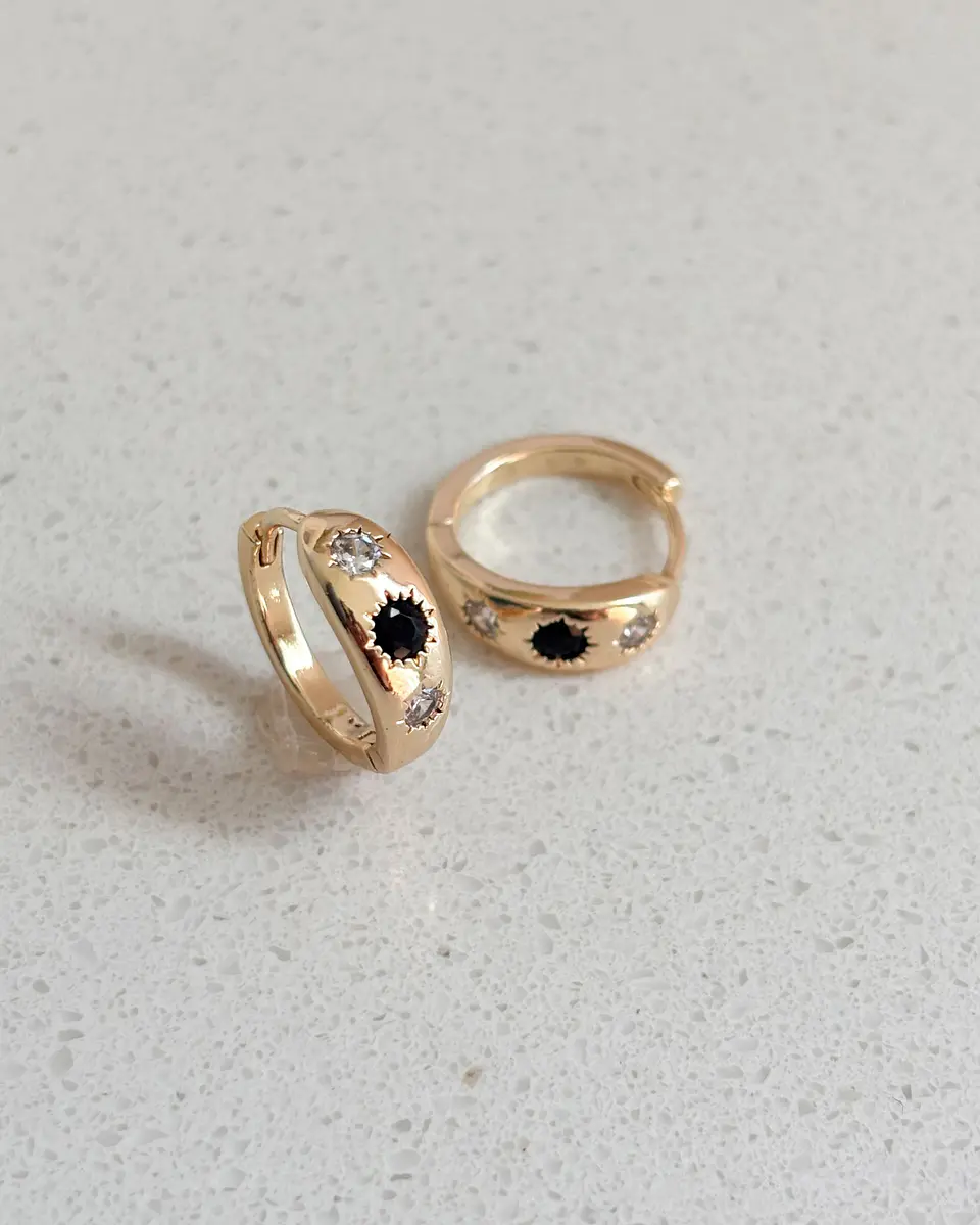 mini argollas black 1