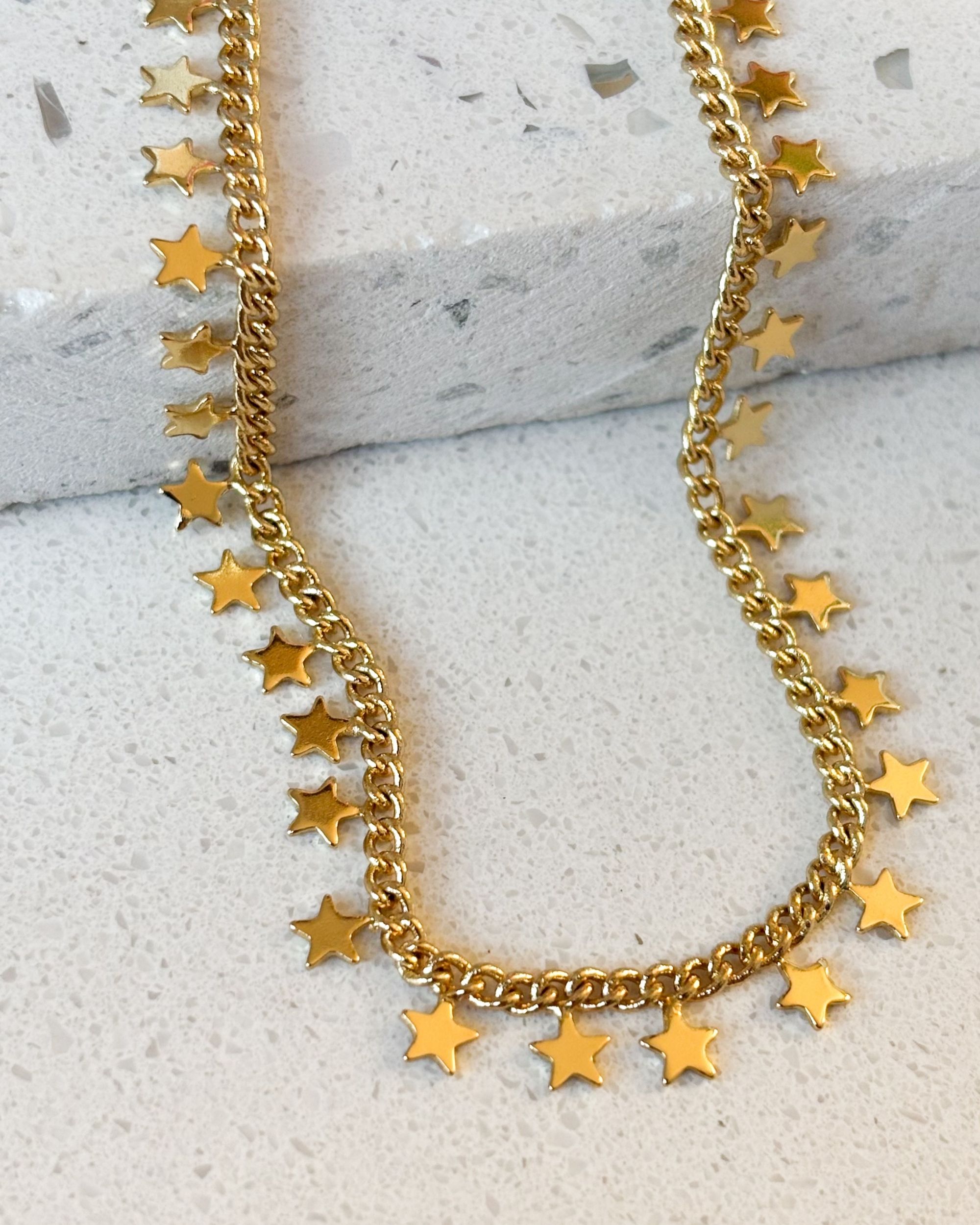 Collar estrellas gold