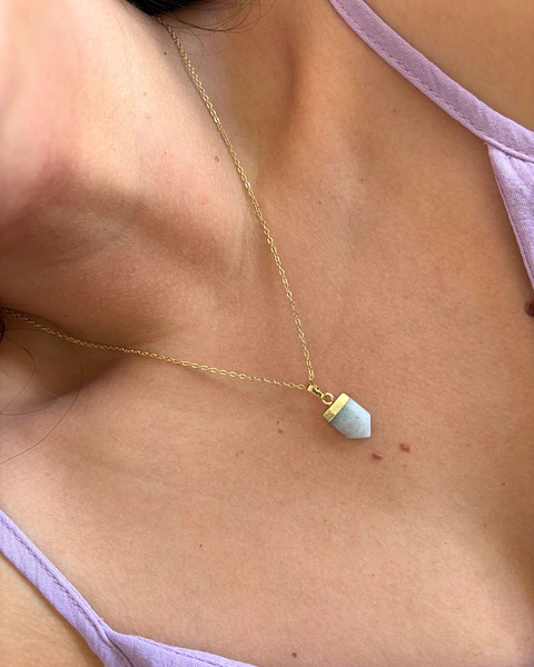 collar punta Calcedonia