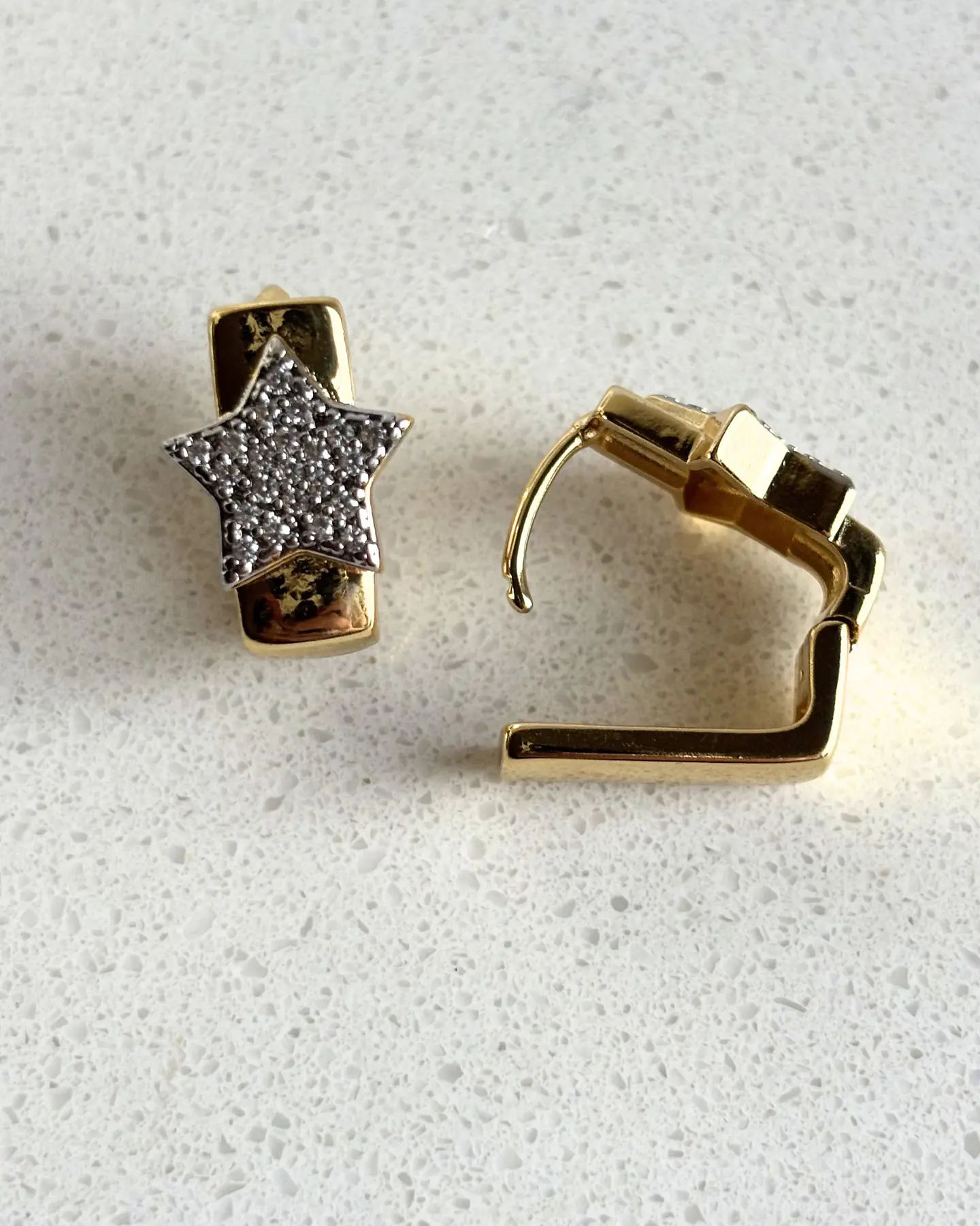 Aros estrella bicolor 2