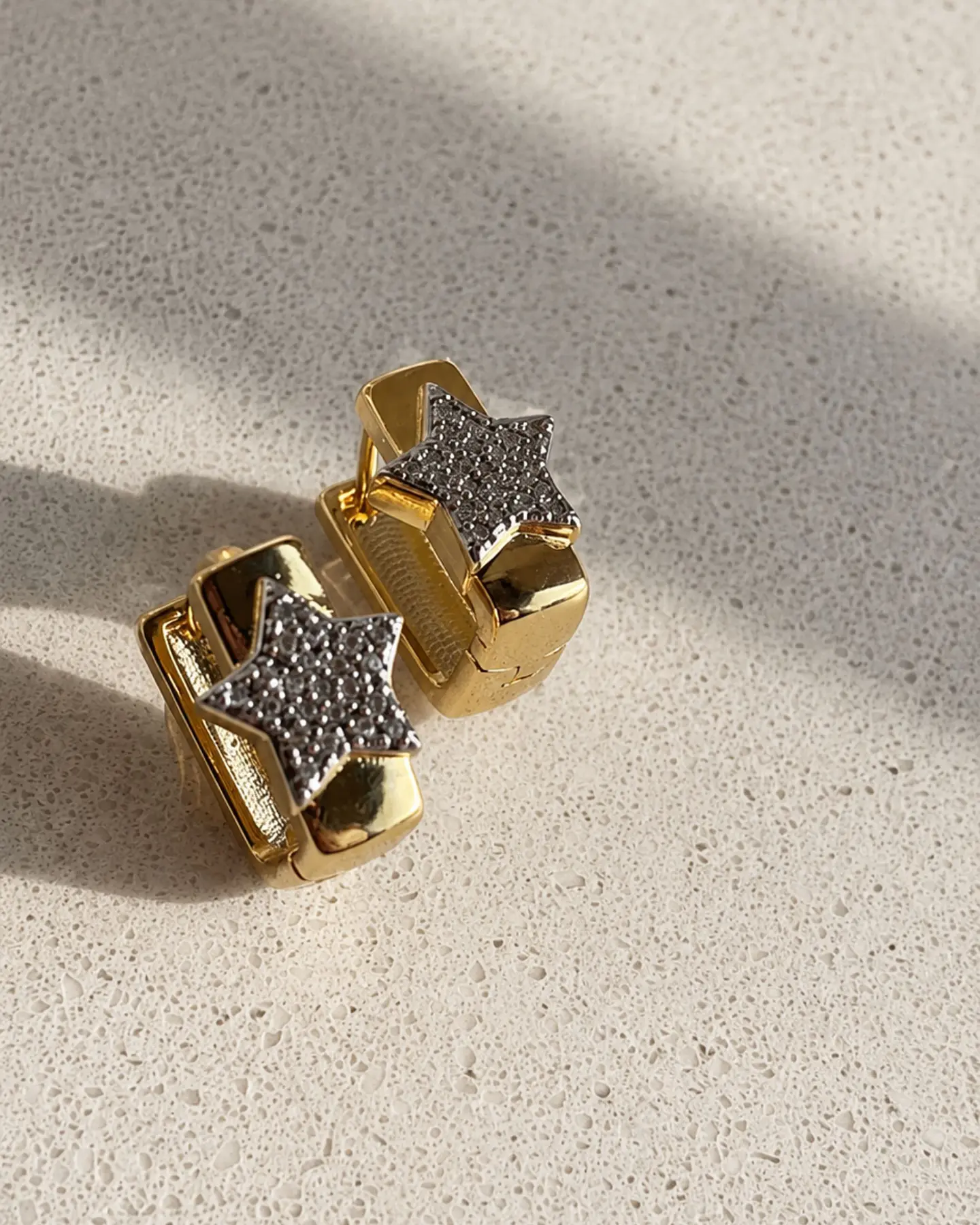 Aros estrella bicolor 3