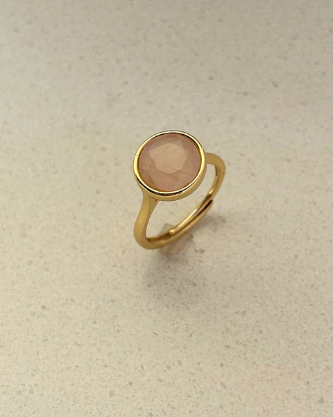 anillo cuarzo rosa