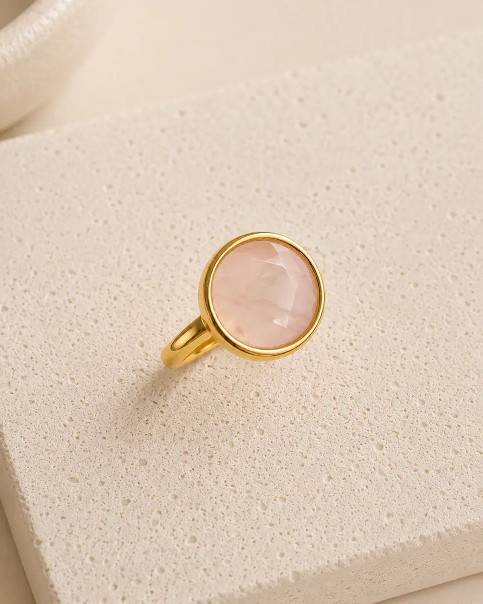 anillo cuarzo rosa 1