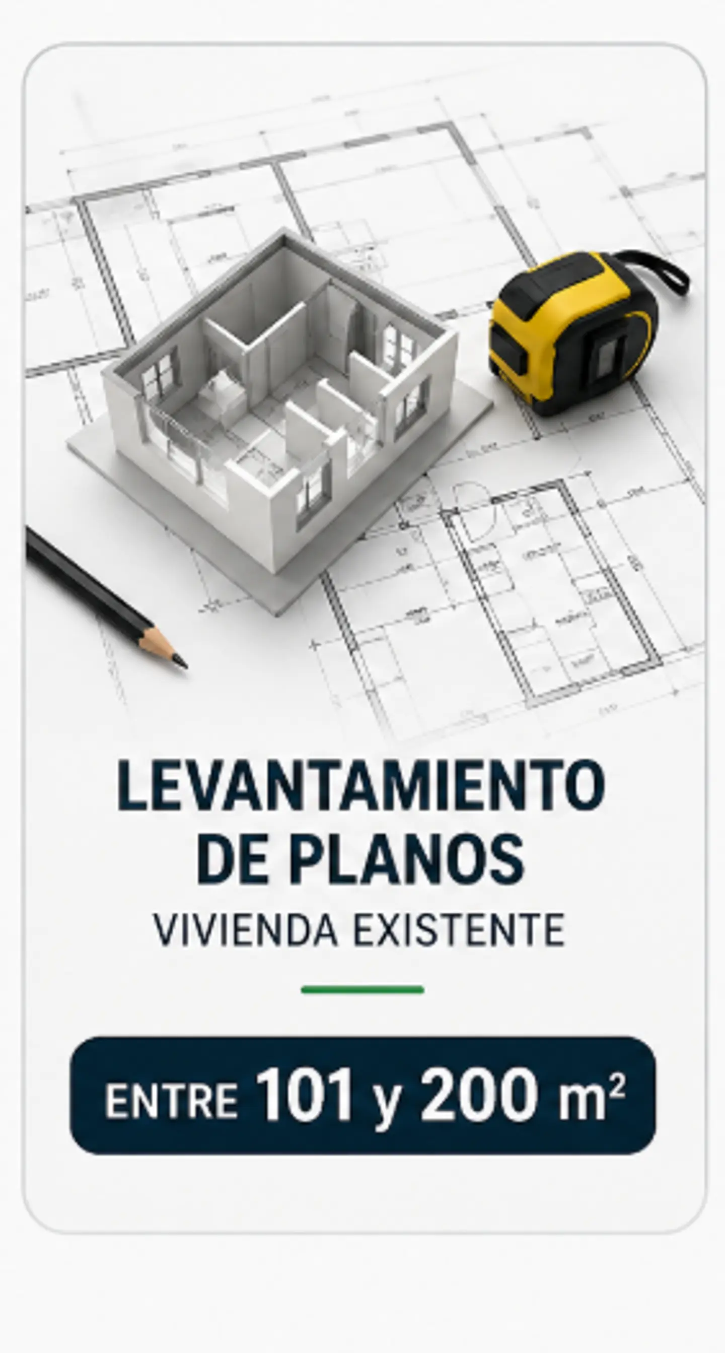 Levantamiento de Planos entre 101 m² y 200 m² 1