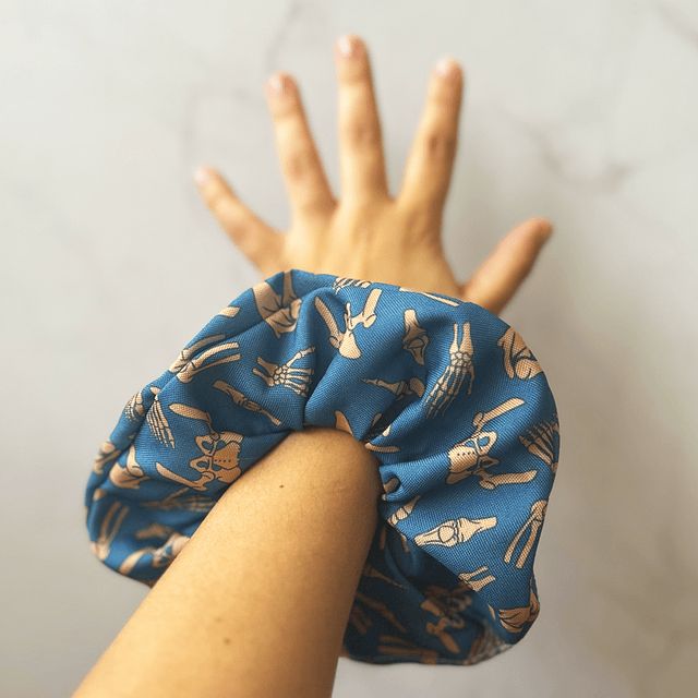 Maxi Scrunchie Turquoise Bones