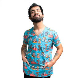 Scrub Perritos TO - Hombre