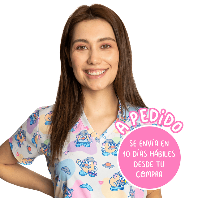 Scrub Cara de Papa Clínico