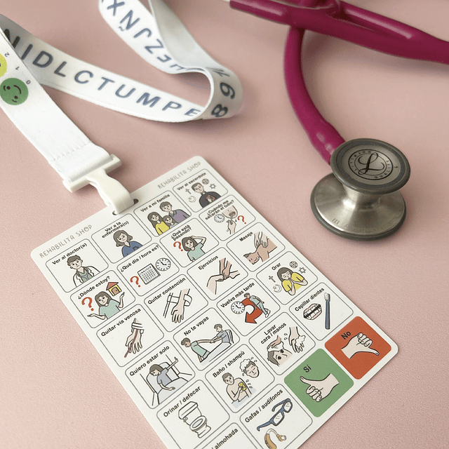 Mini Tablero CAA + Lanyard (Salud)