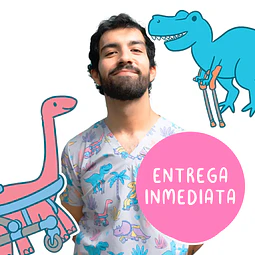 Scrub 🦖 Dinosaurios Inclusivos - Hombre