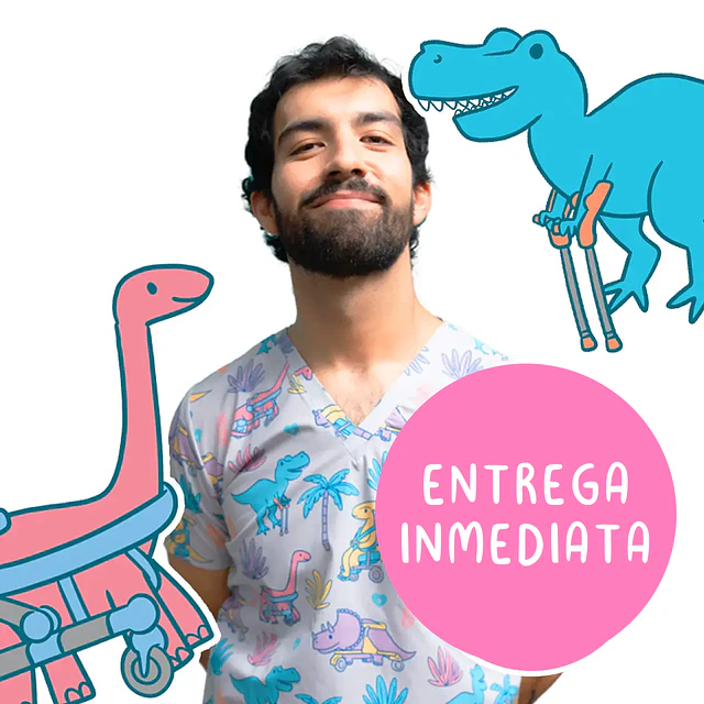 Scrub 🦖 Dinosaurios Inclusivos - Hombre