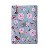 Libreta A6 Fono Flower Celeste