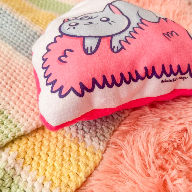 Mini Cojín Gatito Rollo Sensorial