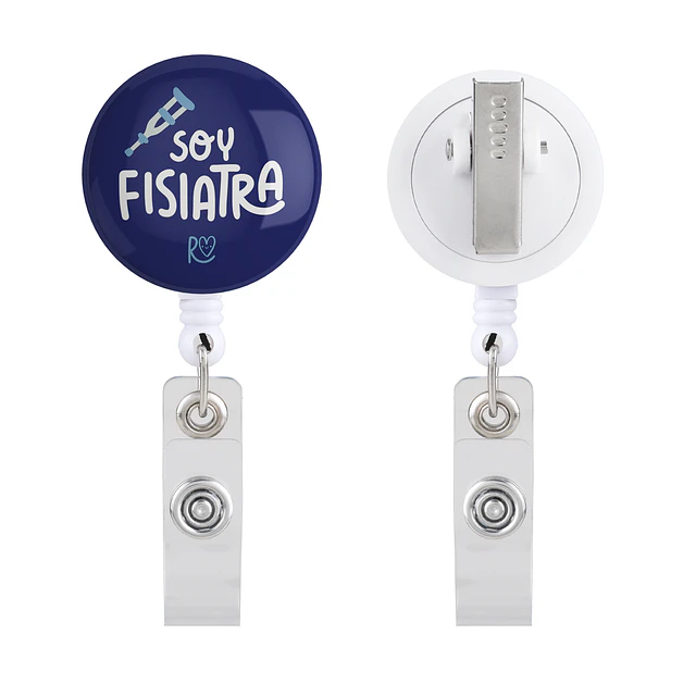 Portacredencial Soy Fisiatra (azul navy)