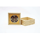 Caja de Madera con Tapa de Cobre Esmaltado- COPIAR