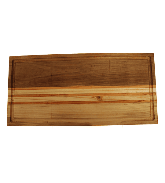 Tabla De Picar Roble Y Pino Oregón 50 X 24 Cms