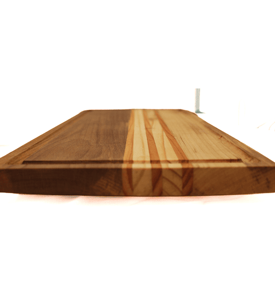 Tabla De Picar Roble Y Pino Oregón 50 X 24 Cms