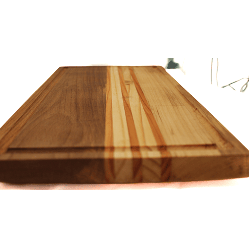 Tabla De Picar Roble Y Pino Oregón 50 X 24 Cms