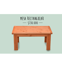 MESA DE CENTRO RECTANGULAR