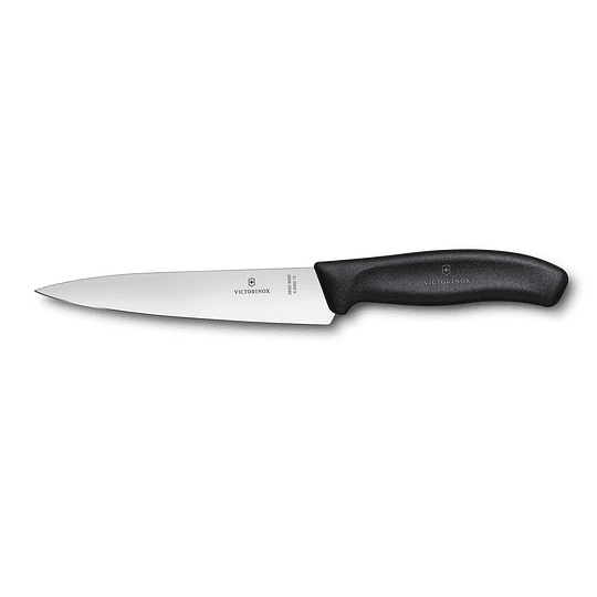 Cuchillo de cocina pequeño Swiss Classic color Negro. Hoja 15 cm. Victorinox