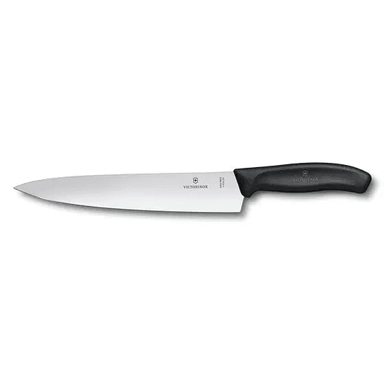 Cuchillo Para Trinchar Swiss Classic Color Negro. Hoja 22 Cm. Victorinox