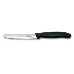 Cuchillo de mesa y cuchillo para tomates Swiss Classic - negro