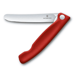 Cuchillo para verdura plegable filo normal Swiss Classic color Rojo - Victorinox