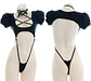 Bodysuit Arnés Negro - Miniatura 4